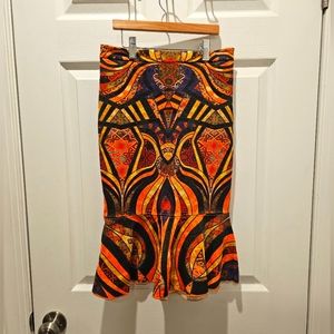 RARE sample sale Torn By Ronny Kobo fitted pencil skirt size small